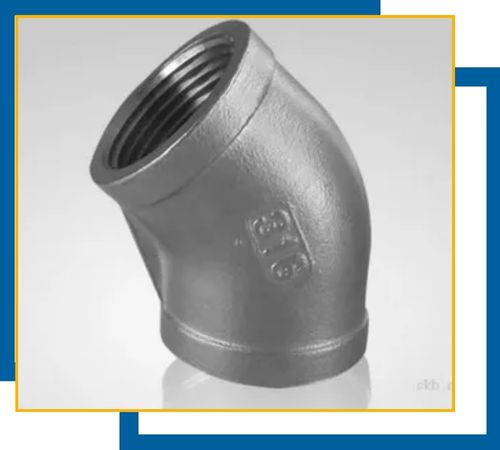Forged Threaded Long Radius 45 Deg Elbow